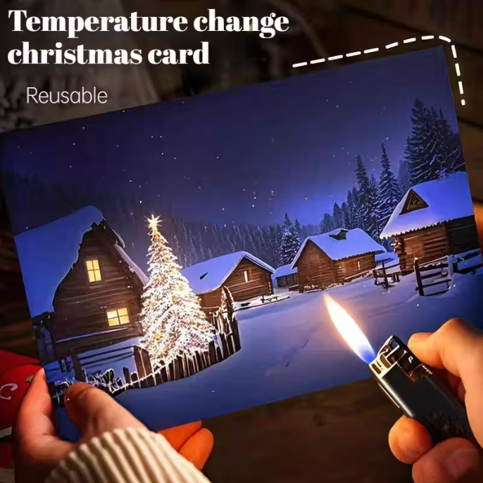 Magic Temperature-Reveal Christmas Card