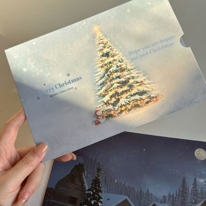 Magic Temperature-Reveal Christmas Card